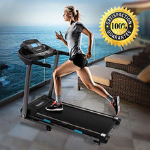 Load image into Gallery viewer, SereneLife Foldable Digital Home Gym Treadmill | Smart Auto Incline Exercise Machine with Downloadable App | Large Running Treadmill with MP3 Player &amp; Stereo Speakers | 2.5HP, 10MPH Speed - SLFTRD35
