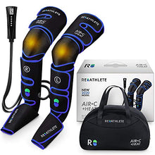 Load image into Gallery viewer, Reathlete Leg Massager, Air Compression for Circulation Calf Feet Thigh Massage, Muscle Pain Relief, Sequential Boots Device with Handheld Controller with Knee Heat Function
