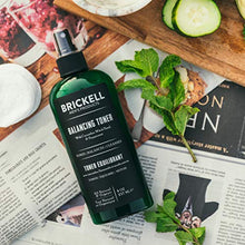 Load image into Gallery viewer, Brickell Men&#39;s Balancing Toner For Men, Natural and Organic Alcohol-Free Cucumber, Mint Facial Toner with Witch Hazel, 8 Ounce, Scented
