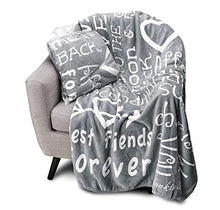 Load image into Gallery viewer, Blankiegram I Love You Throw Blanket The Perfect Caring Gift for Best Friends, Couples &amp; Family (Grey)
