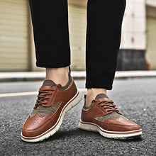 Load image into Gallery viewer, Men's Oxford Shoes Casual Dress Shoes for Men Business Walking Comfortable （Brown,41
