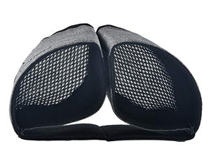 riemot Luggage Travel Cup Holder Free Hand Drink Caddy - Hold Two Coffee Mugs - Fits Roll on Suitcase Handles - Gifts for Flight Attendants Travelers Accessories Grey