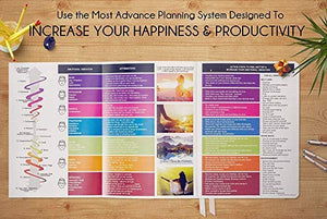 Deluxe Law of Attraction Academic Planner Sep 2020 - Dec 2021 - Weekly & Monthly planner to Increase Productivity & Happiness. Weekly Goal Planner, Organizer & Gratitude Journal + Planner Stickers