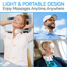 Load image into Gallery viewer, Smart Neck Massager with Heat - Cordless Rechargeable Trigger Point Deep Tissue Portable Neck Massager w/ Heat Vibration Shiatsu Acupressure Therapy, for Men &amp; Women - SereneLife SLNKMSG120

