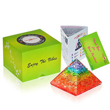 Load image into Gallery viewer, Energy Generator Orgone Pyramid for Emf Protection &amp; Healing- meditation orgonite pyramids/crystal chakra
