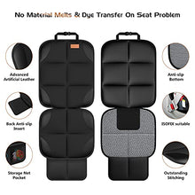 Load image into Gallery viewer, Smart eLf Car Seat Protector + Backseat Car Organizer Kick Mat, Large &amp; Waterproof 600D Fabric Child Auto CarSeat Protectors Saver for Baby Sit with Storage Pockets for Leather and Fabric Car Seat
