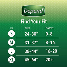 Load image into Gallery viewer, Depend FIT-FLEX Incontinence Underwear for Women, Disposable, Maximum Absorbency, Large, Blush, 52 Count (2 Packs of 26) (Packaging May Vary)
