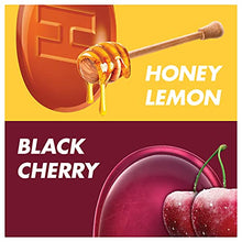 Load image into Gallery viewer, HALLS Relief Variety Pack Honey Lemon and Black Cherry Sugar Free Cough Drops, 6 Packs of 25 Drops (150 Total Drops)
