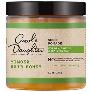 Carol's Daughter Mimosa Hair Honey Shine Pomade For Dry Hair and Textured Hair, with Shea Butter and Cocoa Butter, Paraben Free Hair Pomade, 8 fl oz (Packaging May Vary)