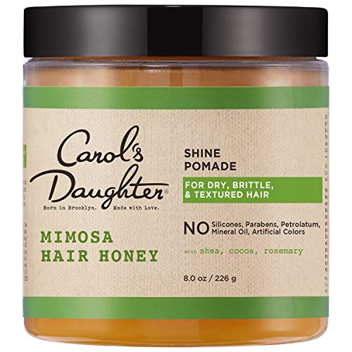 Carol's Daughter Mimosa Hair Honey Shine Pomade For Dry Hair and Textured Hair, with Shea Butter and Cocoa Butter, Paraben Free Hair Pomade, 8 fl oz (Packaging May Vary)