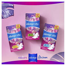 Load image into Gallery viewer, Always Radiant Feminine Pads for Women, Size 2, 78 Count, Heavy Flow Absorbency, with Flexfoam Wings, Light Clean Scent, 26 Count, Pack of 3 - 78 Count Total)
