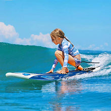 Load image into Gallery viewer, GYMAX Surfboard, 6FT Stand Up Paddle Board with Removable Fins &amp; Safety Leash, Lightweight Non-Slip Paddle Board for Teenagers, Adult, Beginners (Daisy)
