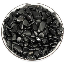 Load image into Gallery viewer, Nupuyai 1 lb Irregular Tumbled Black Obsidian Chips for Home Decor Jewelry Making
