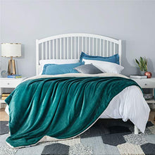 Load image into Gallery viewer, Bedsure Sherpa Fleece Blanket Queen Size Emerald Green Hunter Green Plush Blanket Fuzzy Soft Blanket Microfiber
