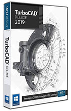 Load image into Gallery viewer, TurboCAD Deluxe 2019 2D Design &amp; 3D Modeling CAD Software for Windows
