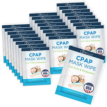 Load image into Gallery viewer, Care Touch CPAP Travel Mask Wipes - 25 Individually Wrapped CPAP Wipes - Unscented - Cleans CPAP, BiPAP, or Other Pap Masks
