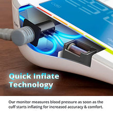 Load image into Gallery viewer, Bluetooth Blood Pressure Monitor Cuff by Balance with Upper Arm Cuff, Digital Smart BP Meter With Large Display, Set also comes with Tubing and Device Bag

