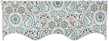 Load image into Gallery viewer, Ellis Curtain Paisley Prism Jacobean Floral Print Lined Duchess Filler Valance, 50 by 15-Inch, Latte
