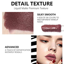 Load image into Gallery viewer, DAGEDA 6Pcs Wine Lip Tint, Matte Lipstick Lip Stain Set Long Lasting Waterproof Lip Stain Set, 6 Colors Velvety Liquid Wine Bottle Lip Gloss, Non-stick Cup Lip Makeup Gift Kit for Girls Women（B Set
