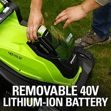 Load image into Gallery viewer, Greenworks 40V 17&quot; (2-In-1) Push Lawn Mower, 4.0Ah Battery and Charger Included
