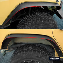Load image into Gallery viewer, OEDRO Flat Front &amp; Rear Fender Flares Compatible with 2007-2018 Jeep Wrangler JK &amp; JKU Unlimited, 4 PCS Off-Road Steel Liner Set
