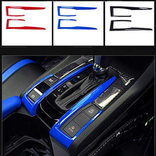 Load image into Gallery viewer, Boltry for Honda 10th Civic 2016~2021 Full Set of Car Interiors Instrument Panel Decorative Center Console Moulding Trim Air Outlet Automotive Steering Wheel Cover Accessories 16Pcs-Blue
