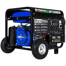 Load image into Gallery viewer, DuroMax XP12000EH Dual Fuel Electric Start Portable Generator, Blue and Black
