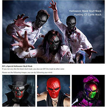 Load image into Gallery viewer, Tactical Mask Skull Full Face with Metal Mesh Eye Protection-Airsoft/BB Gun/CS Game-Zombie Masks Heads Scary for Cosplay Party Halloween Tricky Man&amp;Women
