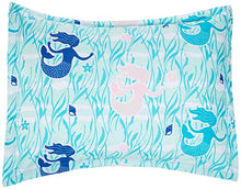 Load image into Gallery viewer, Amazon Basics Easy-Wash Microfiber Kid's Comforter and Pillow Sham Set - Full or Queen, Purple Unicorns
