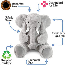Load image into Gallery viewer, Vermont Teddy Bear Giant Elephant Stuffed Animal - Giant Stuffed Animals, 4 Foot
