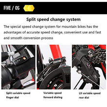 Load image into Gallery viewer, GYZLZZB Ten Knife Wheels Adult 26 Inch 21-Speed Bicycle Full Suspension Gears Dual Disc Brakes Mountain Bicycle, High-Carbon Steel Outdoors Mountain Bike with Shelves and Fenders(Red)
