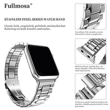 Load image into Gallery viewer, Fullmosa Compatible Apple Watch Band 42mm 44mm 45mm 38mm 40mm 41mm, Stainless Steel iWatch Band for Apple Watch Series 7/6/5/4/3/2/1/SE, 38mm 40mm 41mm Silver
