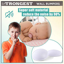 Load image into Gallery viewer, Strongest Wall Door Handle Stopper Set. 7 Pieces of White Silicone Door Knob 1.57", Round Wall Shield Cushion. Wall Protector for Door Handle. Guard Door Bumper Wall Protector Rubber. Self Adhesive
