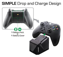 Load image into Gallery viewer, Nyko Charge Block Solo - Controller Charging Station with Rechargeable Battery, Cover and included Micro-USB/AC Power Cord for Xbox One

