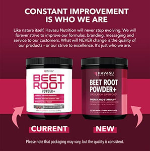 Organic Beet Root Powder for Workout Recovery & Athletic Endurance | with L-Arginine for Nitric Oxide Boost