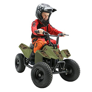 Pulse Performance Products ATV Quad - Childrens Electric 4 Wheeler - Camo