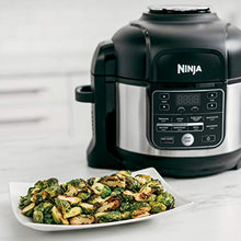 Load image into Gallery viewer, Ninja OS301 Foodi 10-in-1 Pressure Cooker and Air Fryer with Nesting Broil Rack, 6.5 Quart, Stainless Steel
