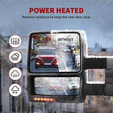 Load image into Gallery viewer, YITAMOTOR Towing Mirrors Compatible with Ford F150 Power Heated with LED Signal and Puddle Light Tow Mirrors (Pair set), Replacement for 2007 - 2014 Ford F150 Series Pickup
