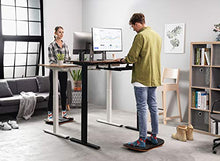 Load image into Gallery viewer, FEZIBO Standing Desk Anti Fatigue Mat Wooden Wobble Balance Board Stability Rocker with Ergonomic Design Comfort Floor Mat (Medium, Obsidian Black)
