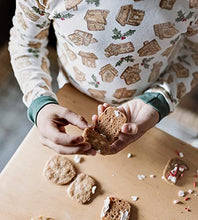 Load image into Gallery viewer, Burt's Bees Baby Baby Boys' Pajamas, Tee and Pant 2-Piece Pj Set, 100% Organic Cotton, Gingerbread Village, 4T
