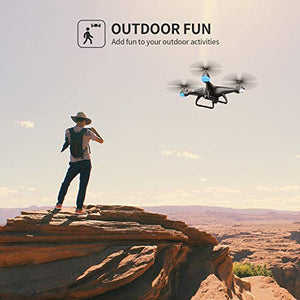 Holy Stone GPS Drone with 1080P HD Camera FPV Live Video for Adults and Kids, Quadcopter HS110G with Carrying Bag, 2 Batteries, Altitude Hold, Follow Me and Auto Return, Easy to Use for Beginner