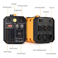 Load image into Gallery viewer, Aeiusny Portable Solar Generator 500W 288WH UPS Power Station Emergency Battery Backup Power Supply Charged by Solar/AC Outlet/Car for CPAP Laptop Home Camping
