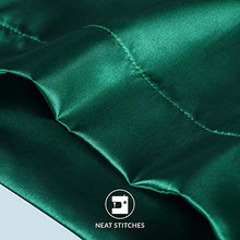 Load image into Gallery viewer, Bedsure Satin Pillowcase for Hair and Skin, 2-Pack - Standard Size (20x26 inches) Pillow Cases - Satin Pillow Covers with Envelope Closure, Dark Green
