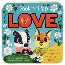 Load image into Gallery viewer, Peek-a-Flap Love (Children's Lift-a-Flap Board Book Gift for Little Valentines, Mother's &amp; Father's Day, Birthdays, and More; Ages 1-5) (Peek-A-Flap Interactive Children's Board Book)

