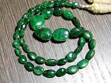 Load image into Gallery viewer, BEADS GEMSTONE 95 carat-AA-Tsavorite Smooth BIG Nuggets- 14.50 Inch Long Strand -Stones measure- 5-12mm Code-HIGH-7929
