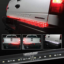 Load image into Gallery viewer, LEDGlow 60" Red Tailgate LED Light Bar for Full Size Trucks - Brake, Running, Turn Signals &amp; Hazard Lights - White Reverse Lights - Waterproof - Heavy-Duty Design - Plug &amp; Play Flat 4 Pin Connector
