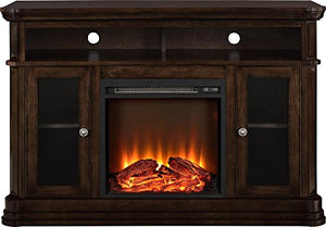 Ameriwood Home Brooklyn Electric Fireplace TV Console for TVs up to 50", Espresso