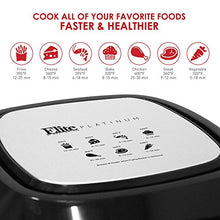 Load image into Gallery viewer, Elite Gourmet Oil-Less Healthy Cooker, Timer &amp; Temperature Controls, PFOA/PTFE Free, 5.5 Quart, black
