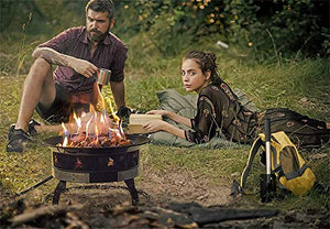 Outland Living Portable Propane Fire Pit, 19-inch, 58,000 BTU Smokeless Gas Firebowl | Perfect for Camping, Patio, Backyard, Tailgating, Deck, RV| Black 823 Standard
