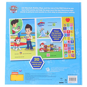 PAW Patrol Chase, Skye, Marshall, and More! First Words 30-Button Sound Book Great for Early Learning PI Kids